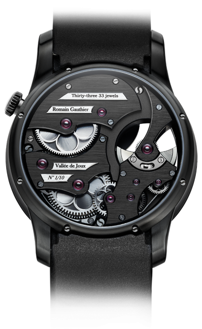 Black titanium - Blue enamel dial