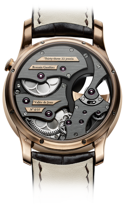Red gold - White enamel dial
