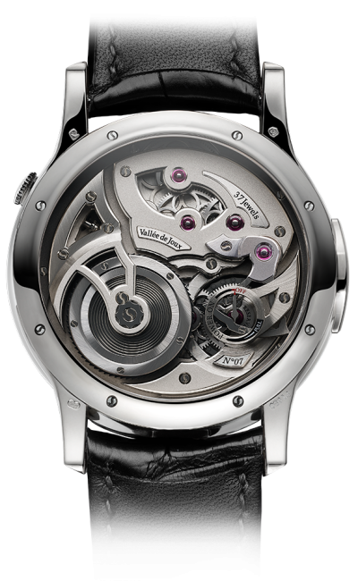 Platinum - Black enamel dial